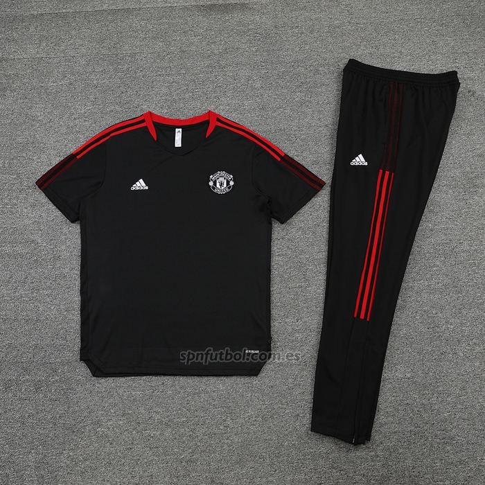 Chandal del Manchester United Manga Corta 2023-2024 Negro